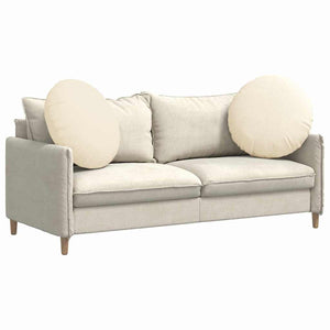 Sittkuddar 2 pcs Kräm Ø 60 cm Kordread tyg