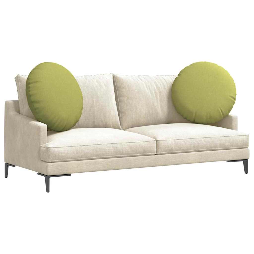 Sittkuddar 2 st tyg Ljusgrön Ø80 x 29 cm