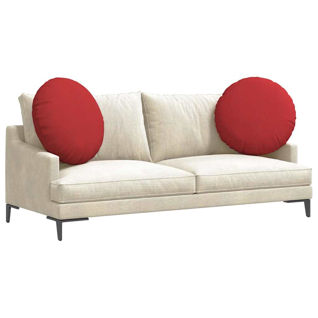 Sittkuddar 2 st tyg Röd Ø80 x 29 cm