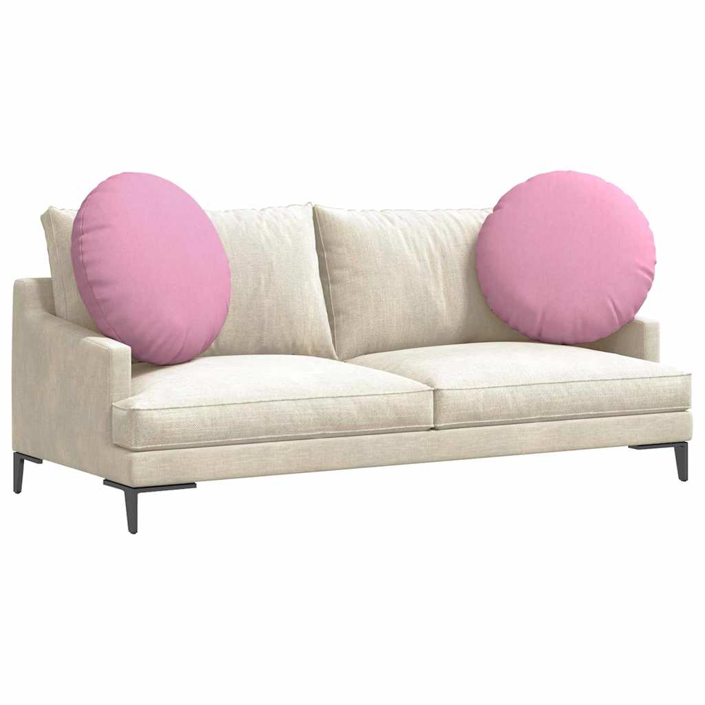 Sittkuddar 2 st tyg Rosa Ø80 x 29 cm