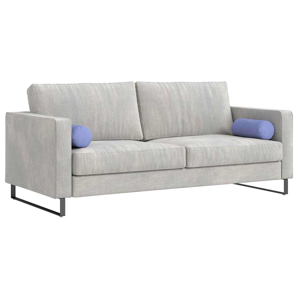 Bolsterkuddar 2 st tyg Jeansblå Ø 15 x 40 cm