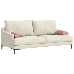 Bolsterkuddar 2 pcs Rosa Ø 15 x 40 cm Kordread tyg