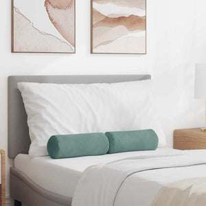 Bolsterkuddar 2 pcs Havgrön Ø 15 x 40 cm Kordread tyg