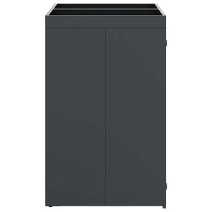 Förvaring för 3 soptunnor Antracit 340 x 77,5 x 115,5 cm Stål