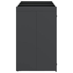 Förvaring för 3 soptunnor Antracit 340 x 77,5 x 115,5 cm Stål