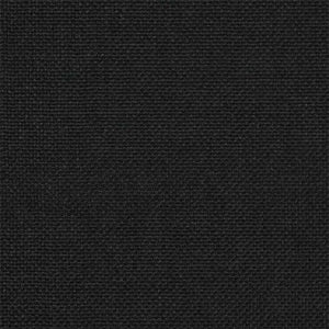 Sängram med Klädd Huvudgavel Svart 140 x 200 cm Massiv furu