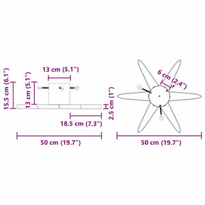 Julgranställ 1.73 med vattentank Svart 49 x 49 x 15,5 cm Stål