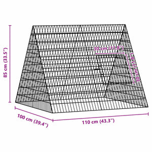 Hönshus Silver 110 x 100 x 85 cm Galvaniserat Stål