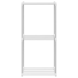 Förvaringshylla med hylla Vit 42,5 x 27 x 91,5 cm Aluminium