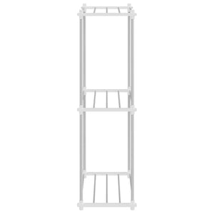 Förvaringshylla med hylla Vit 42,5 x 27 x 91,5 cm Aluminium