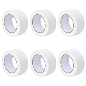 Målartape 6 pcs Vit 50mm x 50m Papper