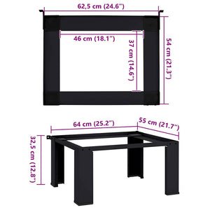 Tvättmaskin Pedestal Svart 64 x 55 x 32.5 cm Stål