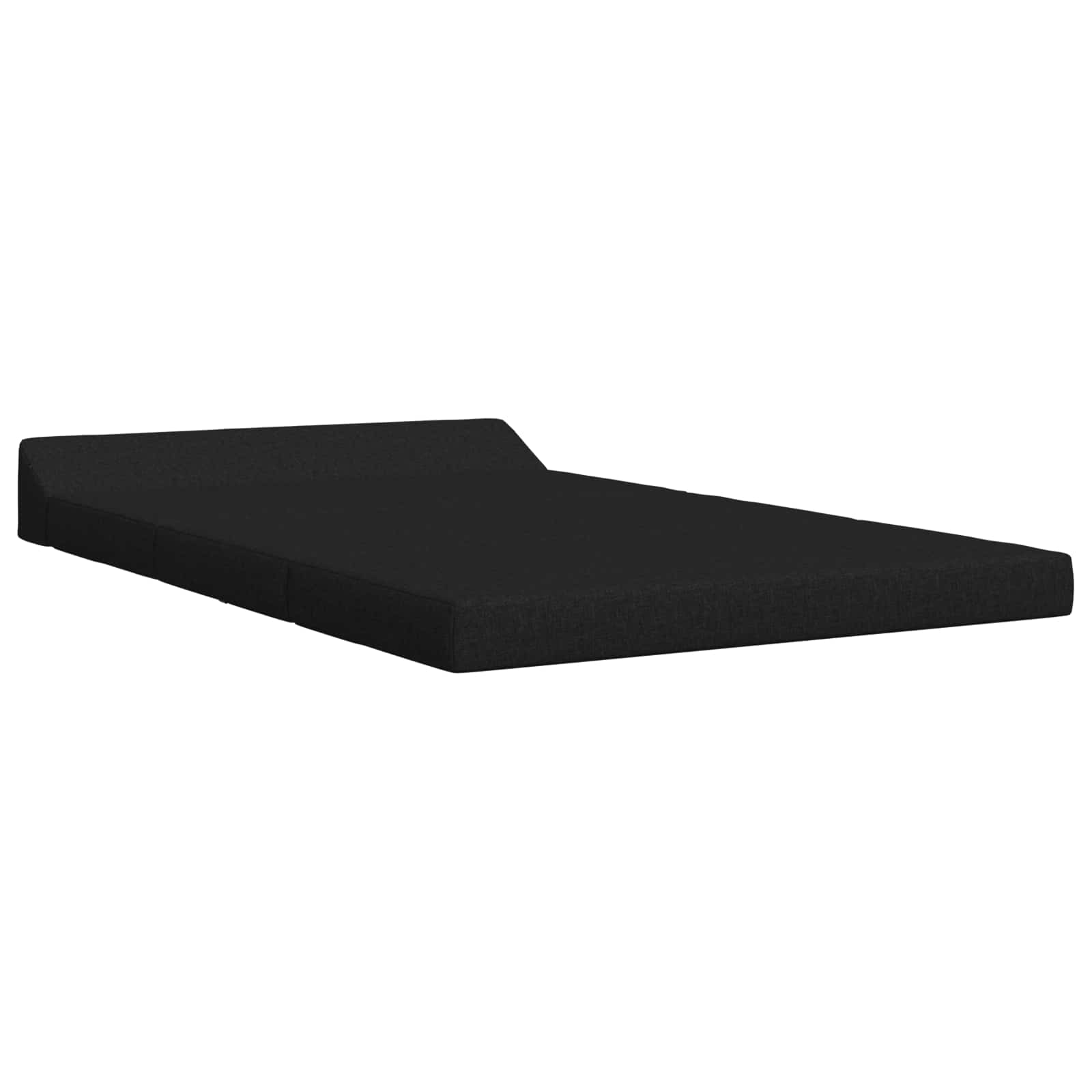 Fällbar Soffbed Svart 120 x 60 x 49 cm Tyg