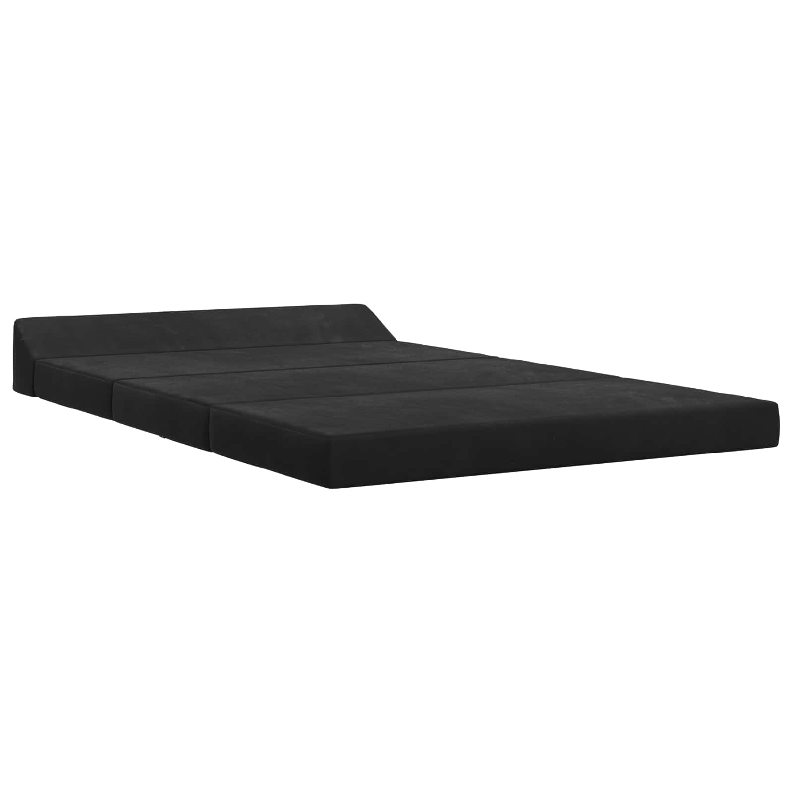 Fällbar Soffbed Svart 120 x 60 x 49 cm Tyg