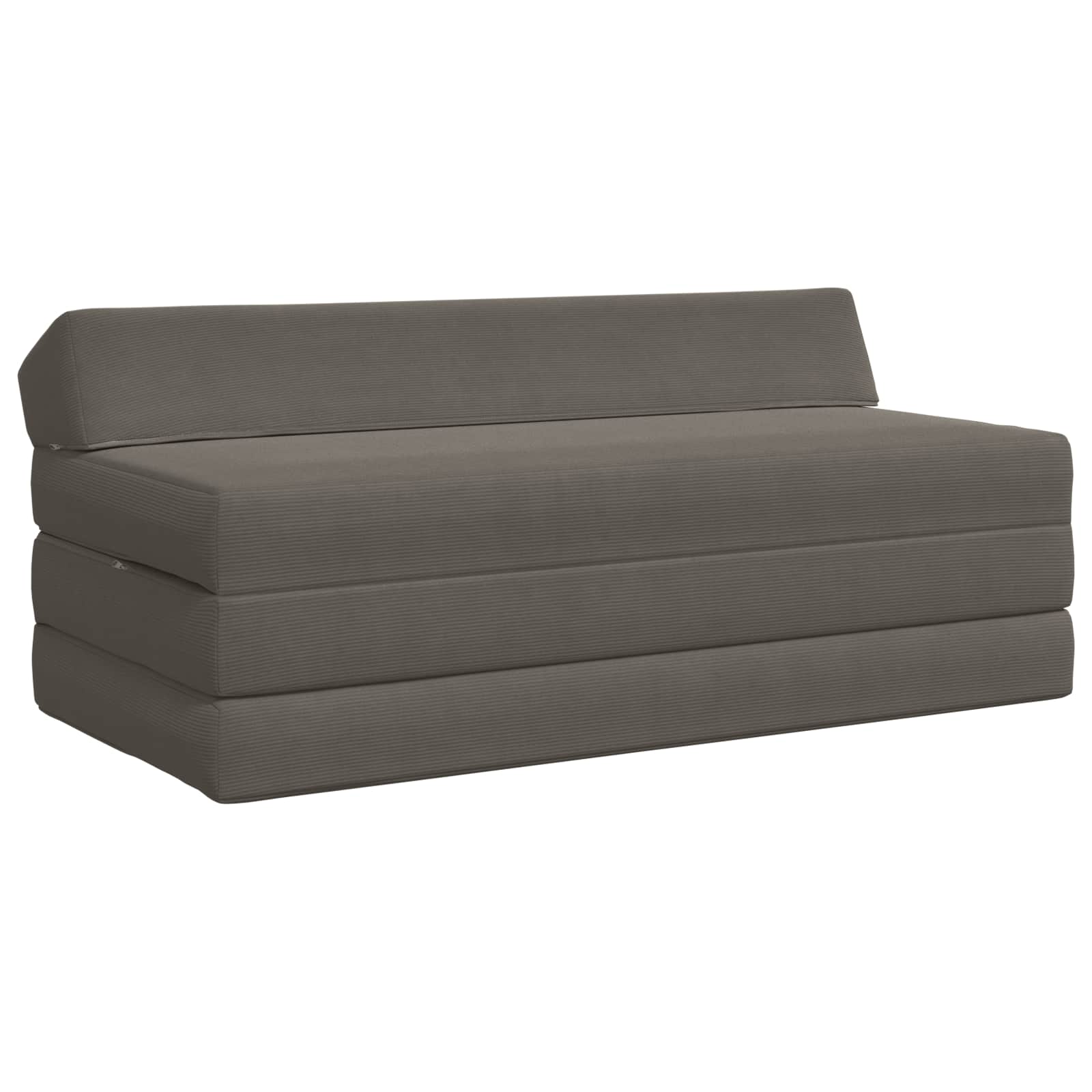 Fällbar Soffbed Ljusgrå 120 x 60 x 49 cm Tyg