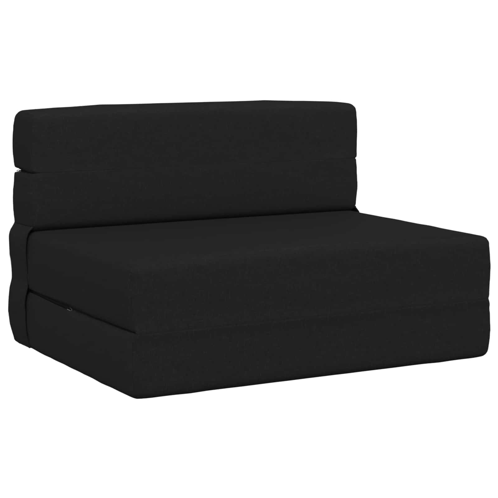 Fällbar Soffbed Svart 70 x 72 x 60 cm Tyg