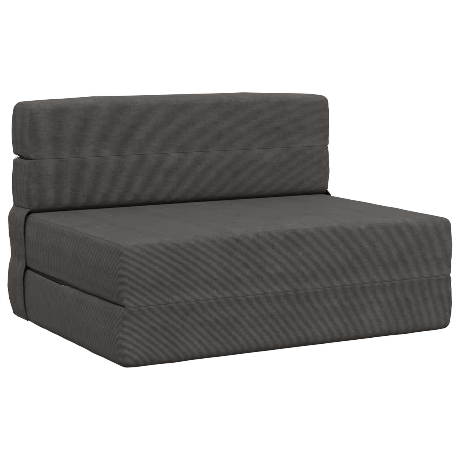 Fällbar Soffbed Mörkgrå 70 x 72 x 60 cm Tyg