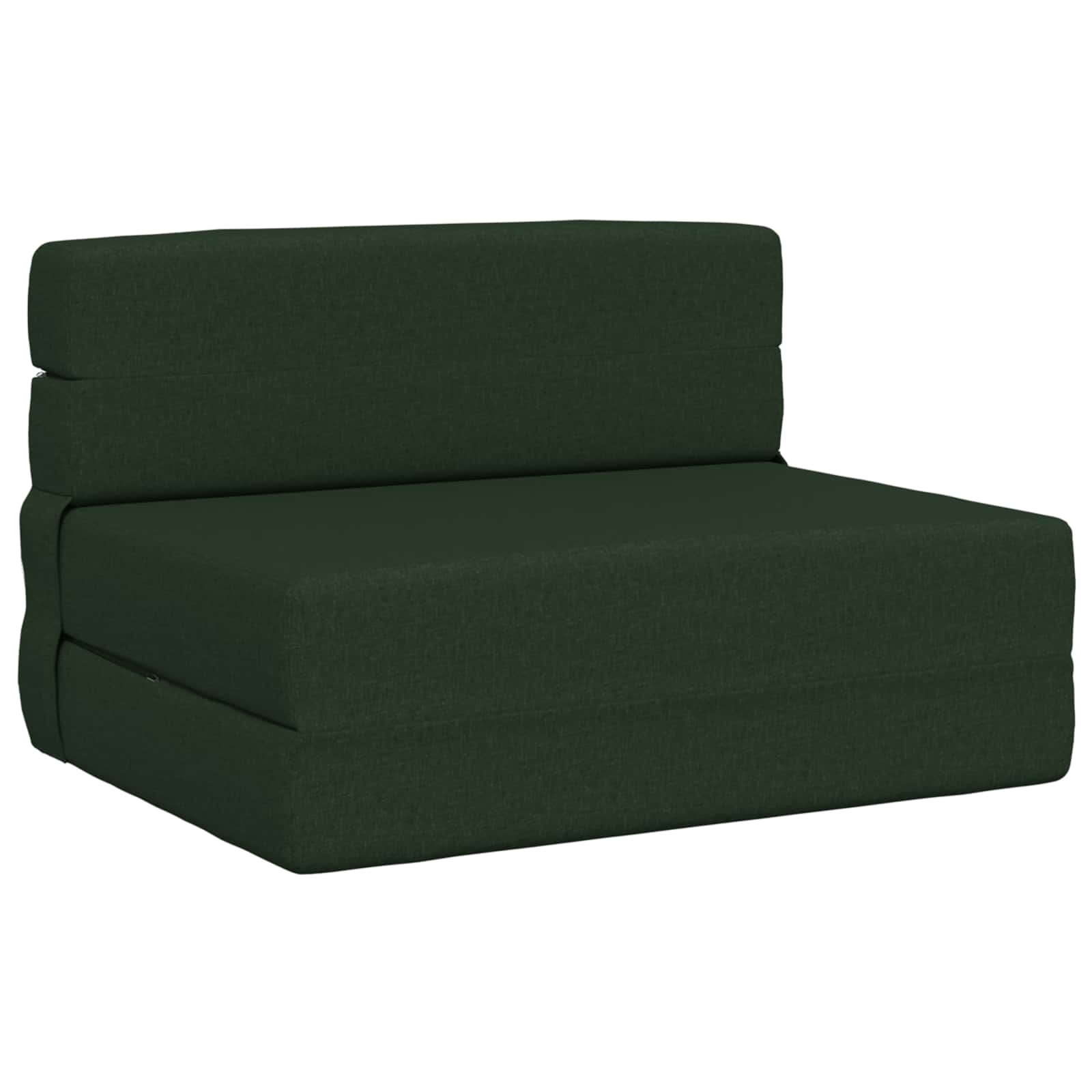 Fällbar Soffbed Mörkgrön 70 x 80 x 60 cm Tyg