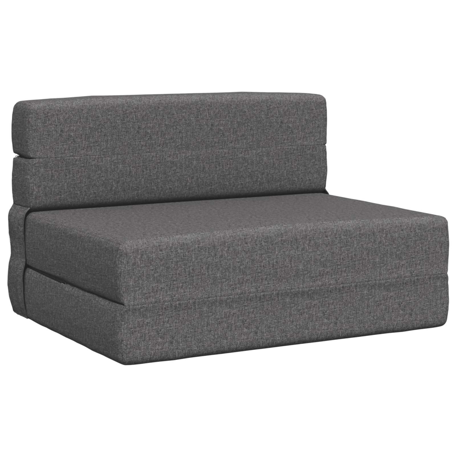 Fällbar Soffbed Ljusgrå 100 x 80 x 60 cm Tyg