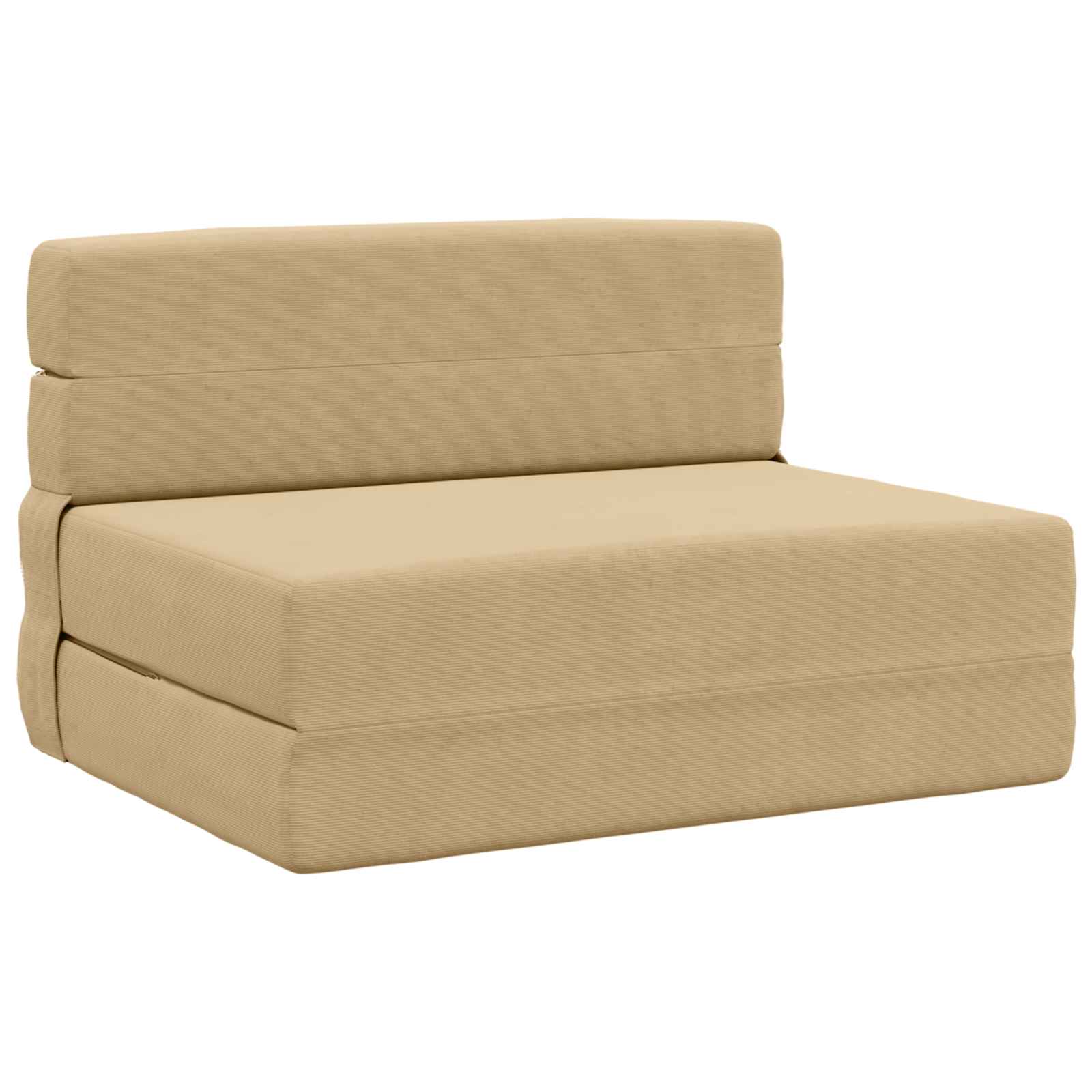 Fällbar Soffbed Grön grå 100 x 80 x 60 cm Tyg