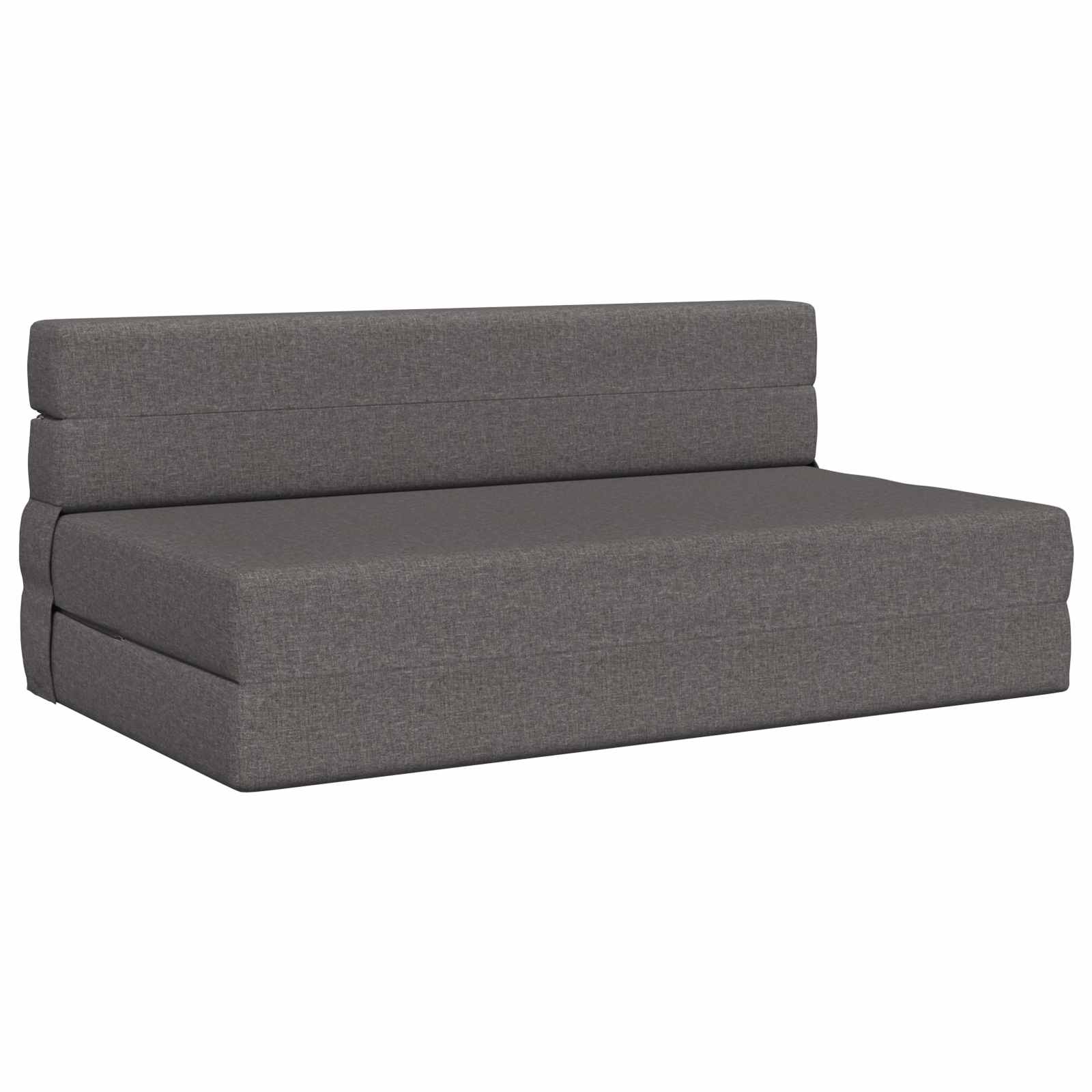 Fällbar Soffbed Ljusgrå 152 x 86,5 x 60 cm Tyg