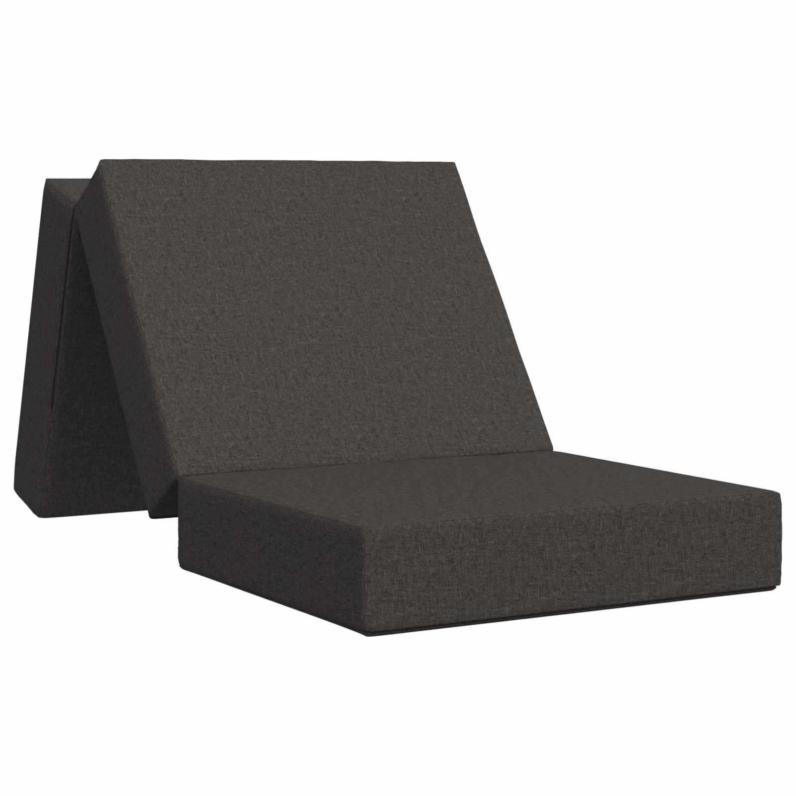 Fällbar Soffbed 75 x 63 x 45 cm Mörkgrå