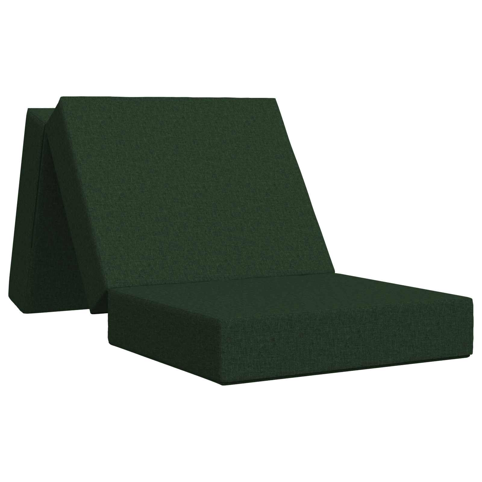 Fällbar Soffbed 75 x 63 x 45 cm Mörkgrön
