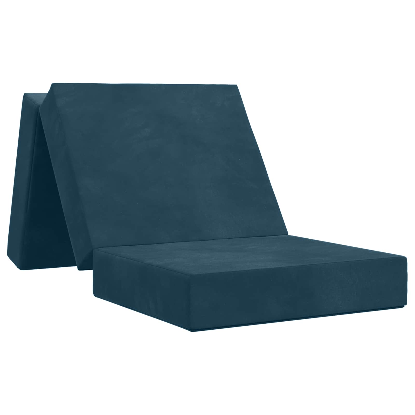 Fällbar Soffbed 75 x 63 x 45 cm Blå