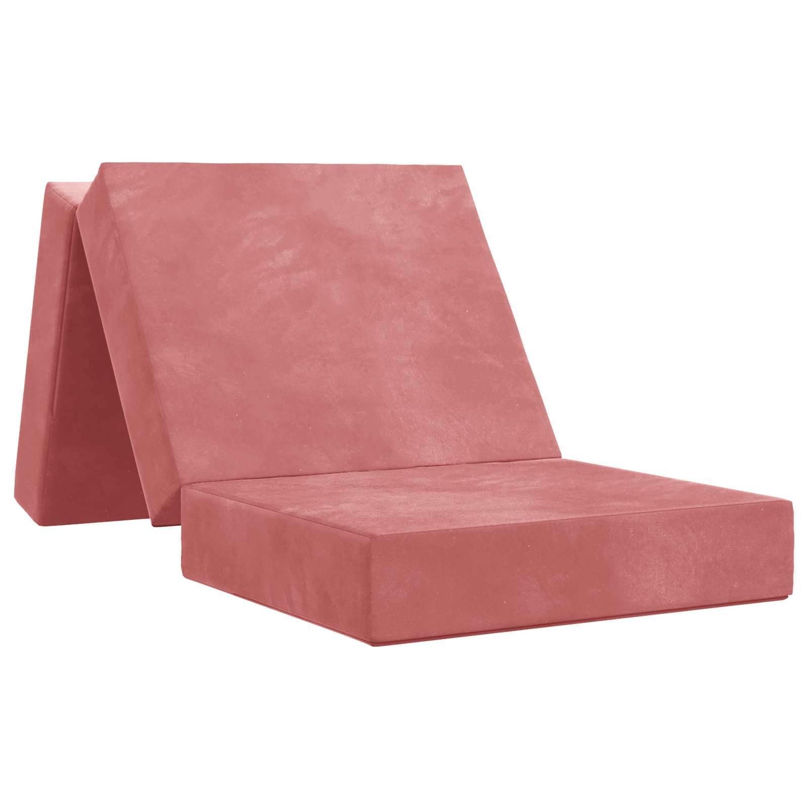 Fällbar Soffbed 75 x 63 x 45 cm Rosa