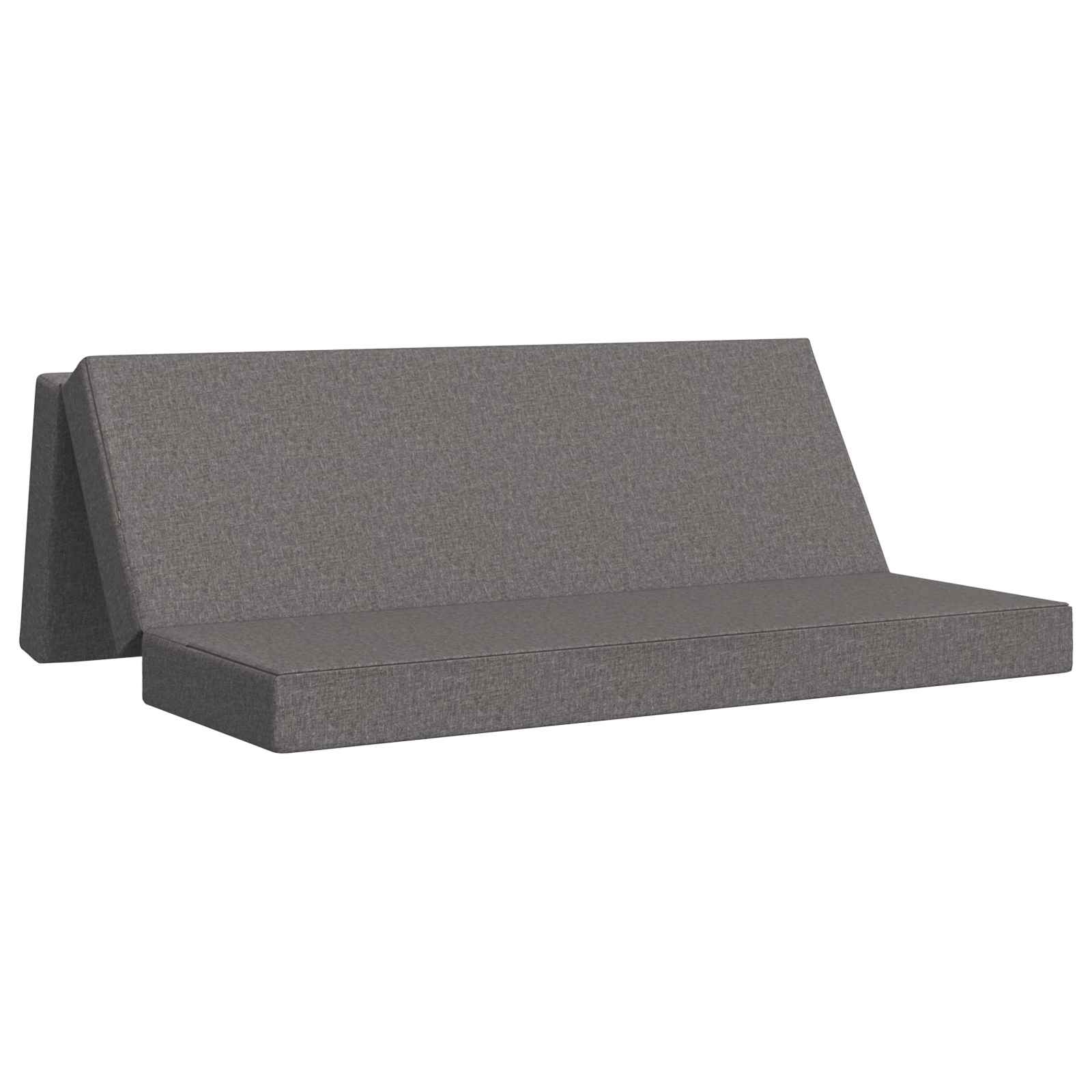 Fällbar Soffbed 180 x 67 x 45 cm Ljusgrå