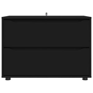 Förvaringsskåp Svart 80 x 48 x 57 cm Konstruerat trä