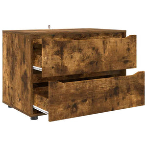 Förvaringsskåp Rökt ek 80 x 48 x 57 cm Konstruerat trä