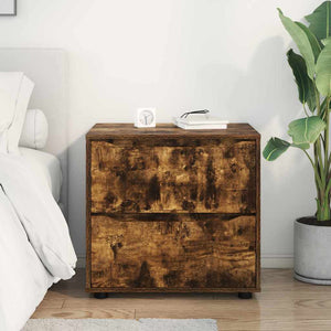 Förvaringsskåp Rökt ek 60 x 48 x 57 cm Konstruerat trä