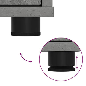 Förvaringsskåp Betonggrå 40 x 48 x 57 cm Konstruerat trä