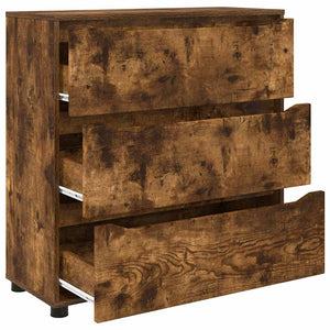 Förvaringsskåp Rökt ek 80 x 31 x 81 cm Konstruerat trä