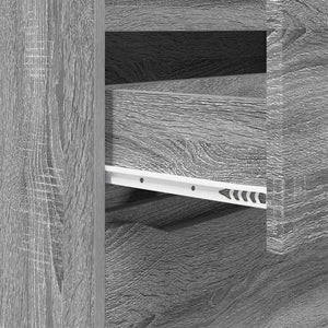 Förvaringsskåp Grå Sonoma 80 x 31 x 81 cm Konstruerat trä