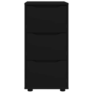 Förvaringsskåp Svart 40 x 48 x 81 cm Konstruerat trä