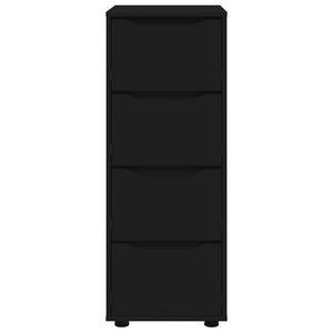 Förvaringsskåp Svart 40 x 48 x 105 cm Konstruerat trä
