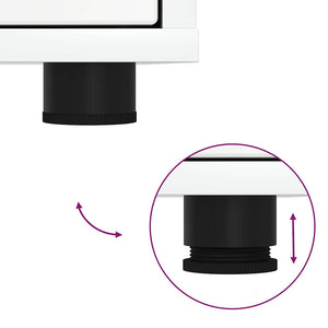 TV-skåp Högblanka vita 100 x 48 x 43 cm Konstruerat trä