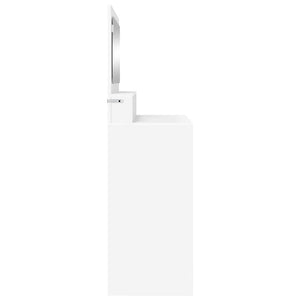 Sängrum Smyckesbord Vit 80 x 39,6 x 135 cm Konstruerat trä