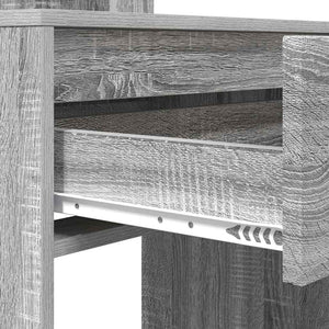 Sängrum Smyckesbord med låda Grå Sonoma 80 x 39,6 x 135 cm