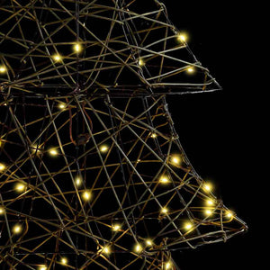 Julgran med 160 LED-lampor Varmvit 150 cm Rotting