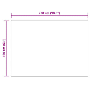 Fusk Skinnmatta Tafalla Vit 160 x 230 cm Polyester