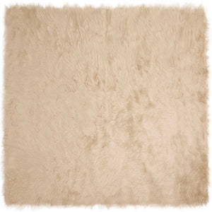 Fusk Skinnmatta Tafalla Beige 160 x 160 cm Polyester