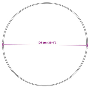 Fusk Skinnmatta Tafalla Grå Ø 100 cm Polyester