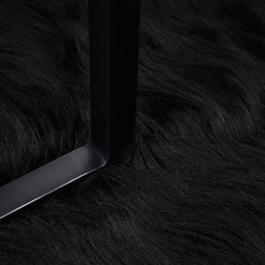 Fusk Skinnmatta Tafalla Svart Ø 200 cm Polyester