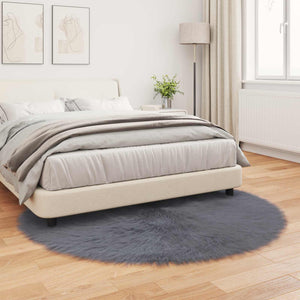 Fusk Skinnmatta Tafalla Antracit Ø 160 cm Polyester