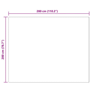 Fusk-kaninpälsmatta Olite Vit 200 x 280 cm Polyester