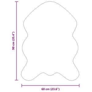 Fusk-kaninpälsmatta Olite Vit 60 x 90 cm Polyester