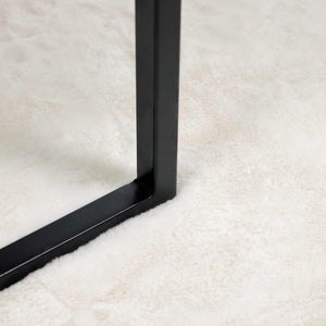 Fusk-kaninpälsmatta Olite Kräm 120 x 120 cm Polyester